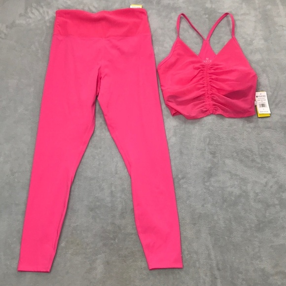 Eleven by Venus Williams  Rebel Leggings and Midi Tank Pink Size S New - Picture 1 of 13